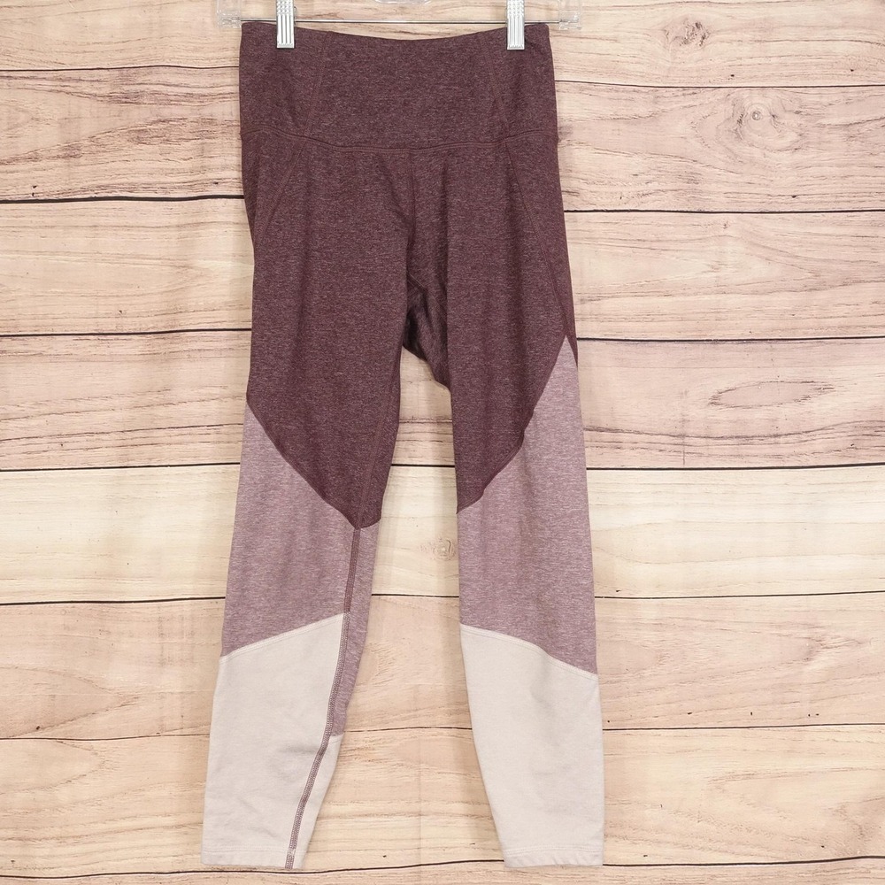 Old Navy Leggings Womens S Multicolor Elevate Legging Go-Dry Ankle Colorblock